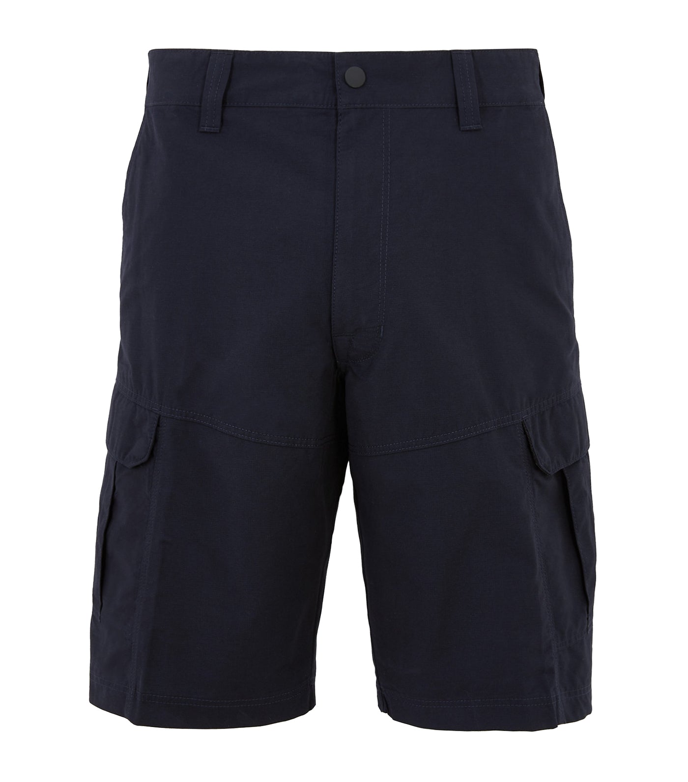 Regular Fit Cotton Rich Shorts with Stretch Navy