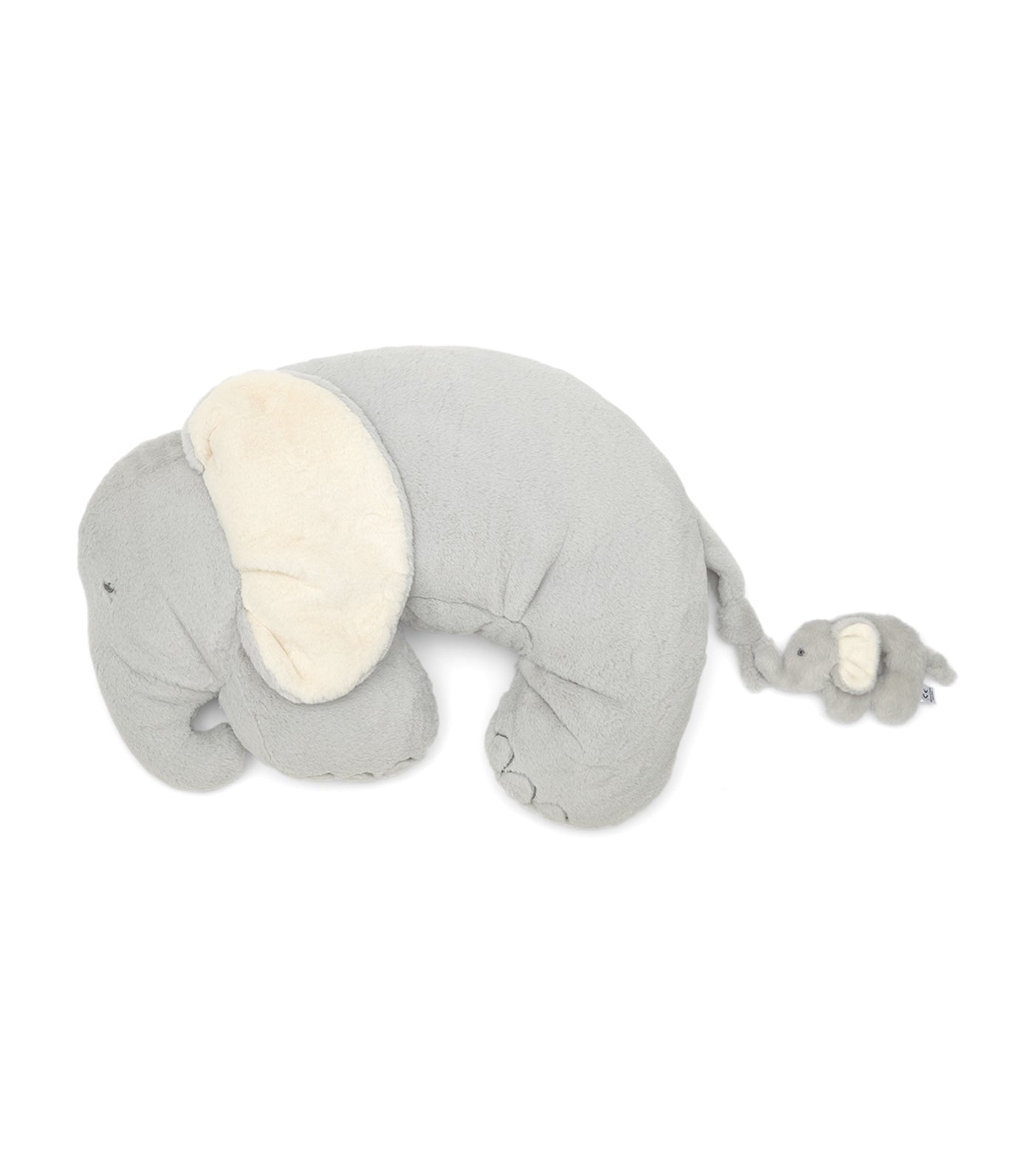 mamas & papas gray elephant my first tummy time snugglerug