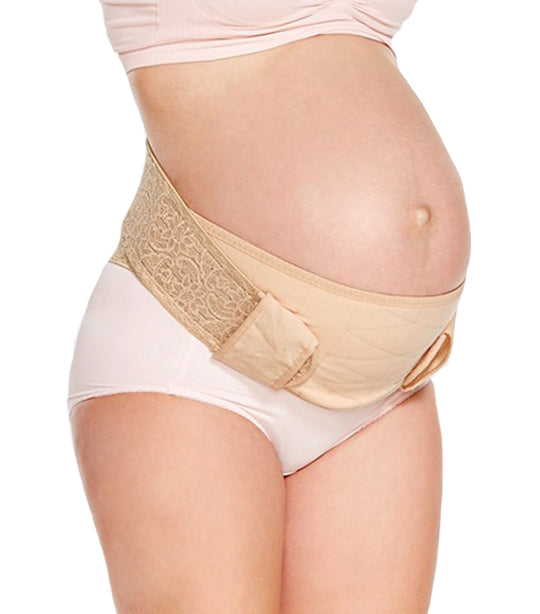 mamaway beige ergonomic maternity support belt pregnancy lift sleep & back pain relief