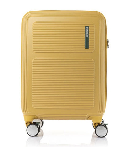 American tourister best sale yellow trolley bag