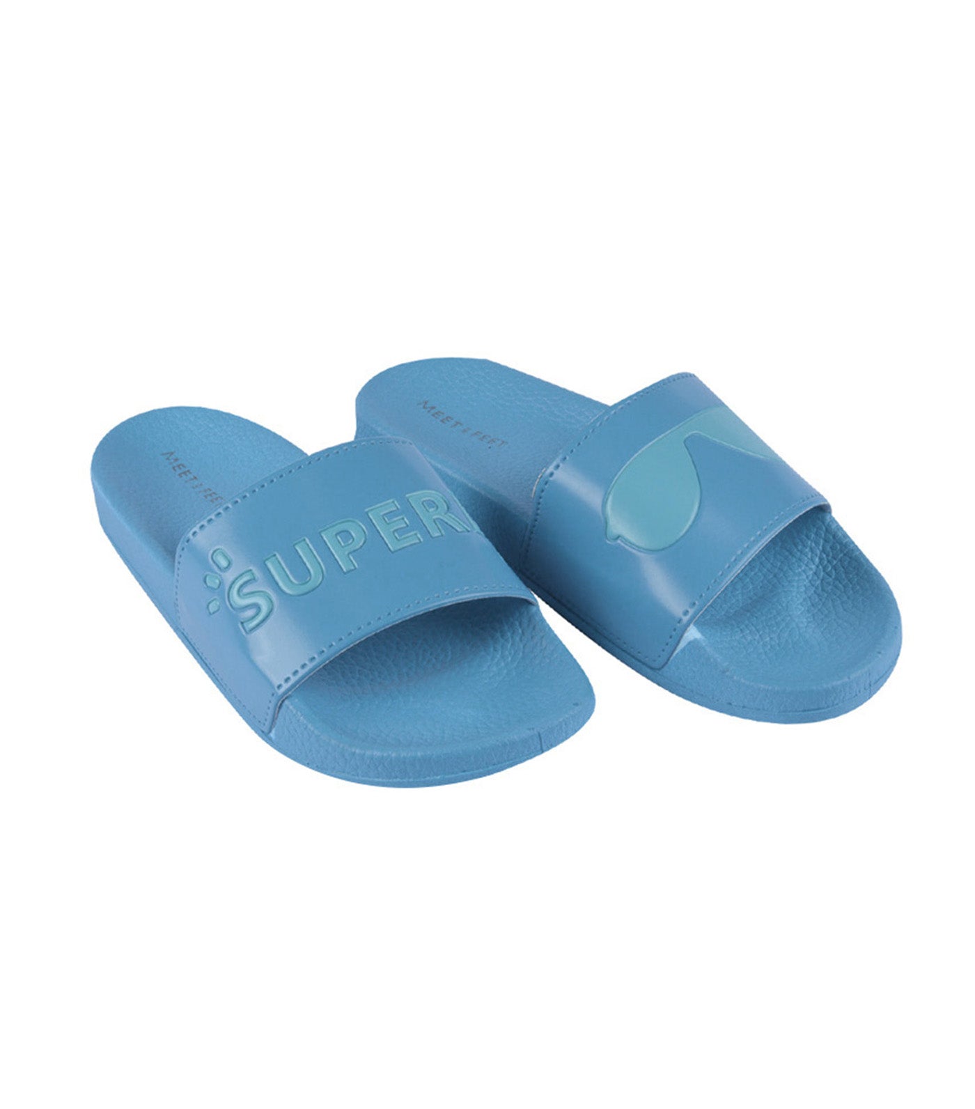 meet my feet white superb slippers