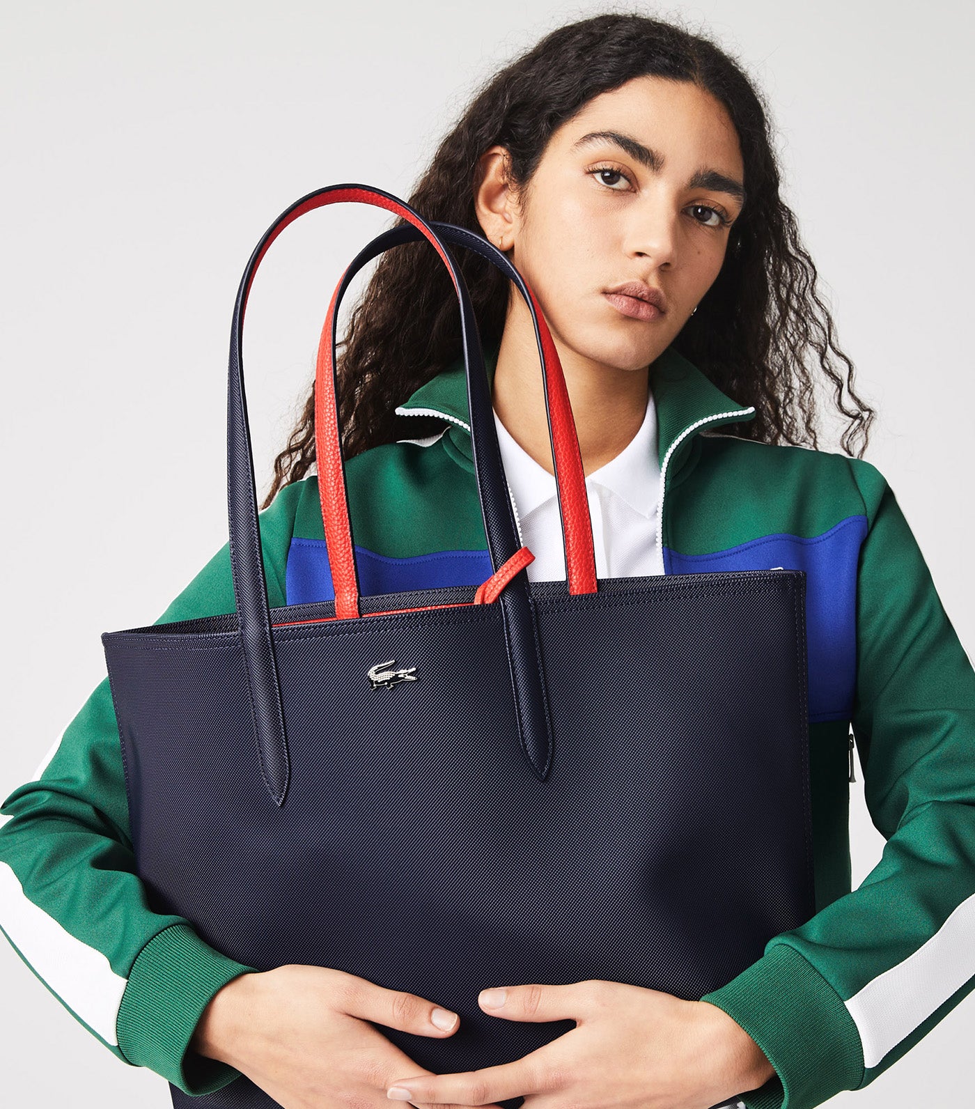 Women's Anna Reversible Bicolor Tote Bag Peacoat Salsa