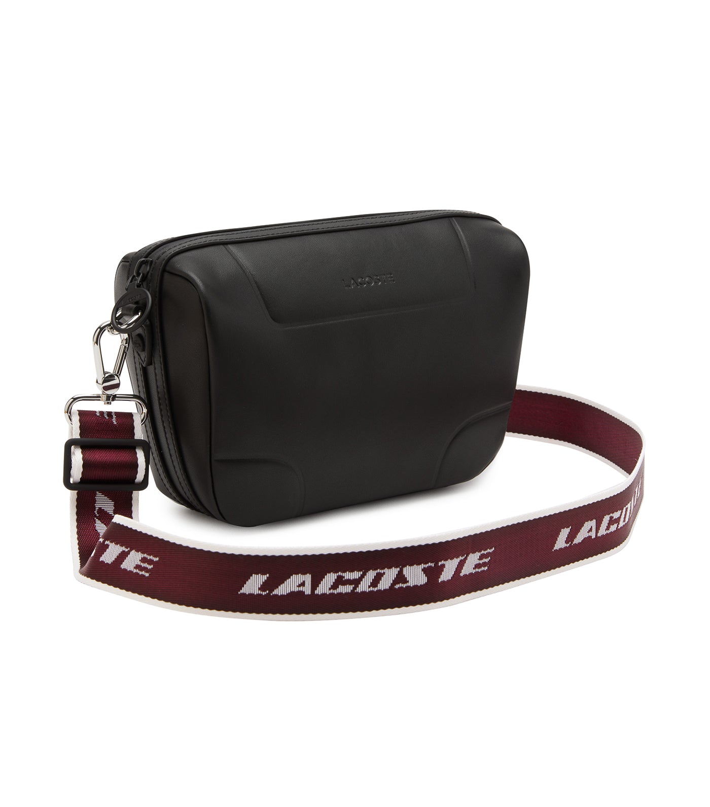 Women's Lacoste Original Crossbody Bag Noir Cranberry Blanc