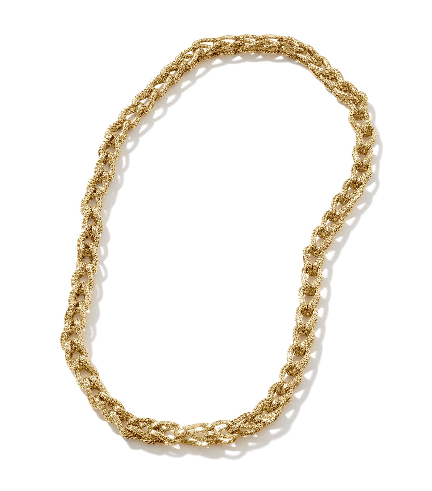 Asli Link 7mm Chain Necklace 18k Yellow Gold