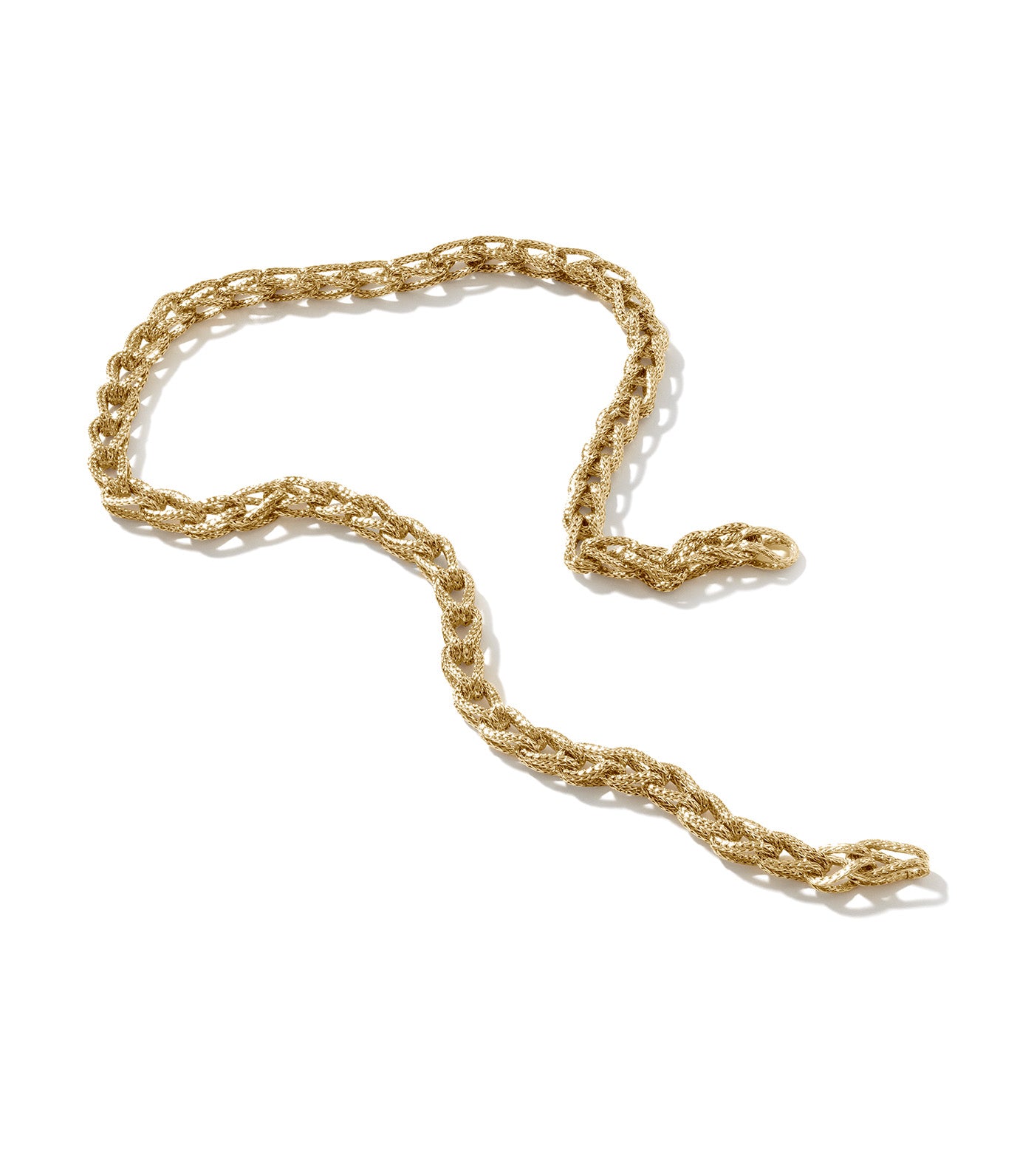 Asli Link 7mm Chain Necklace 18k Yellow Gold