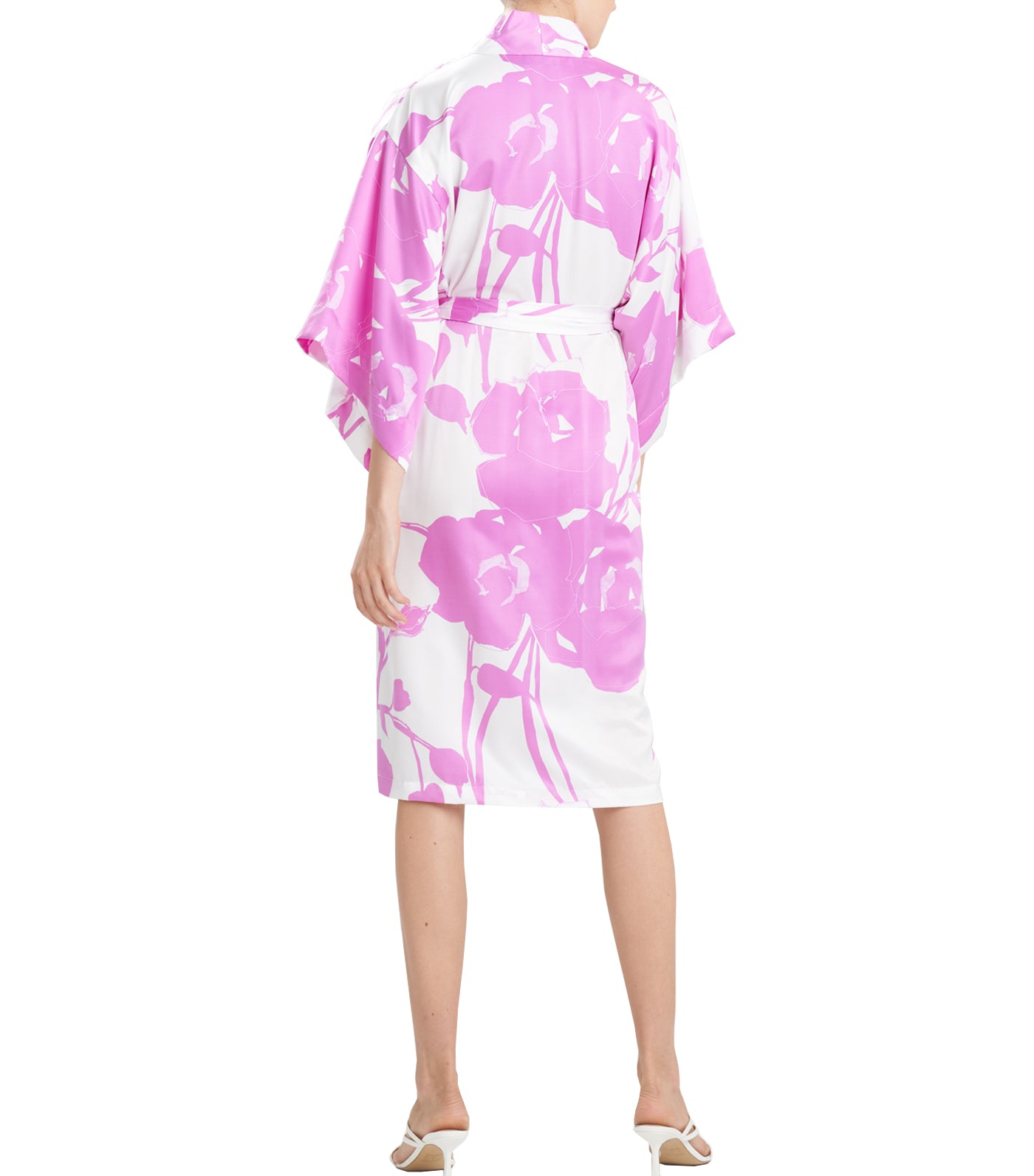 Nara Robe Pink White Combo