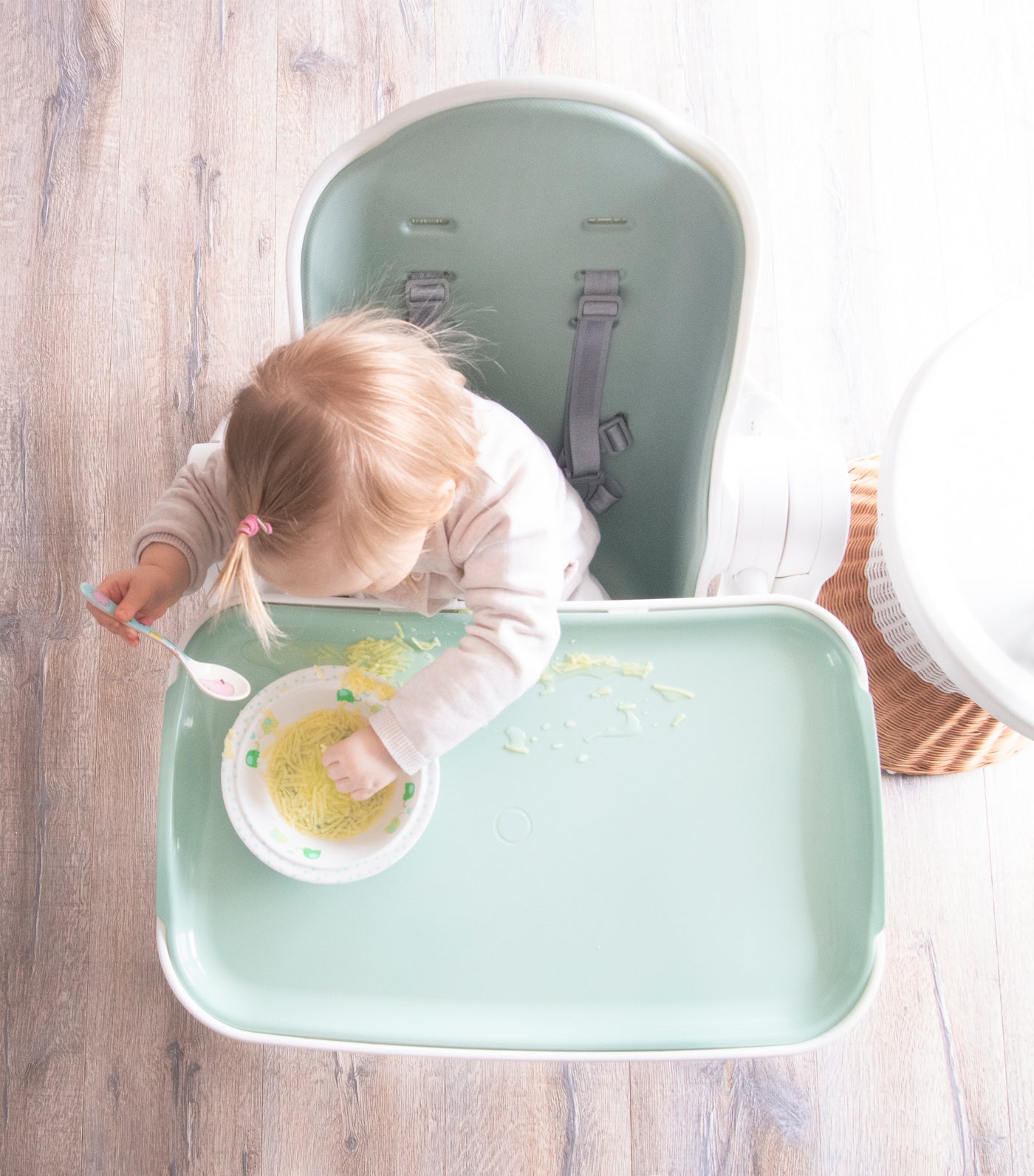 Oribel cocoon outlet high chair pistachio