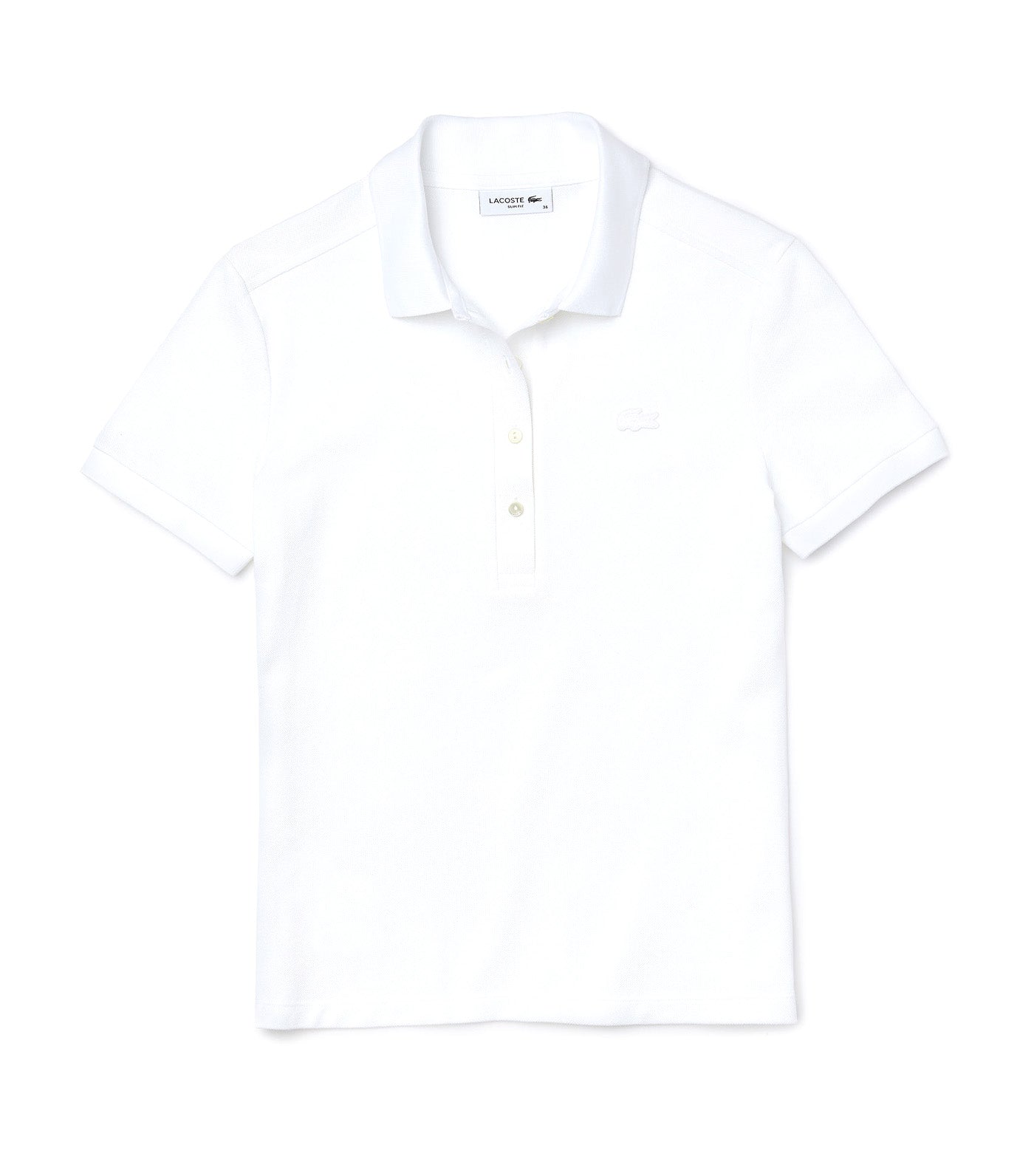 Women's Stretch Cotton Piqué Polo Shirt White