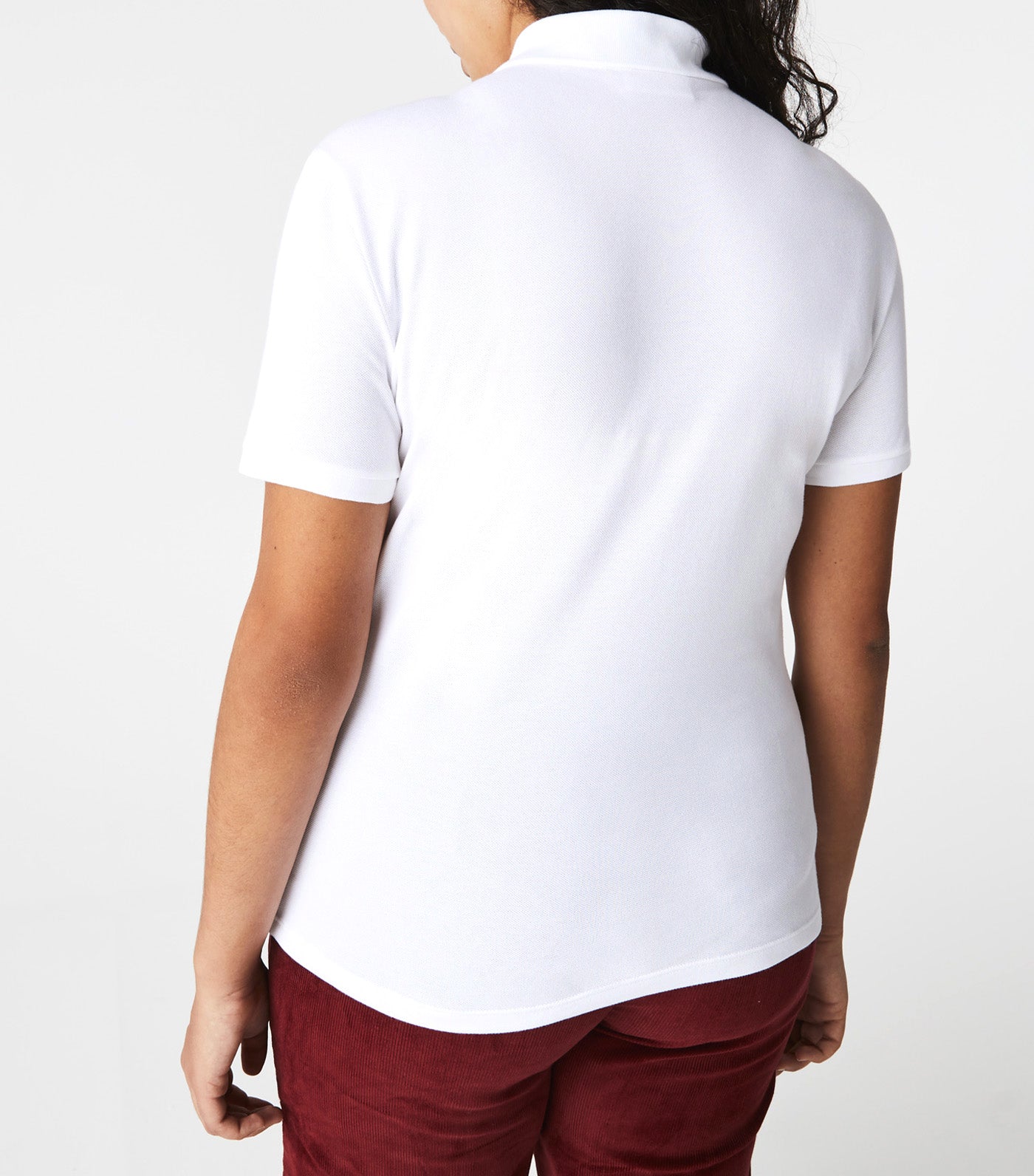 Women's Stretch Cotton Piqué Polo Shirt White