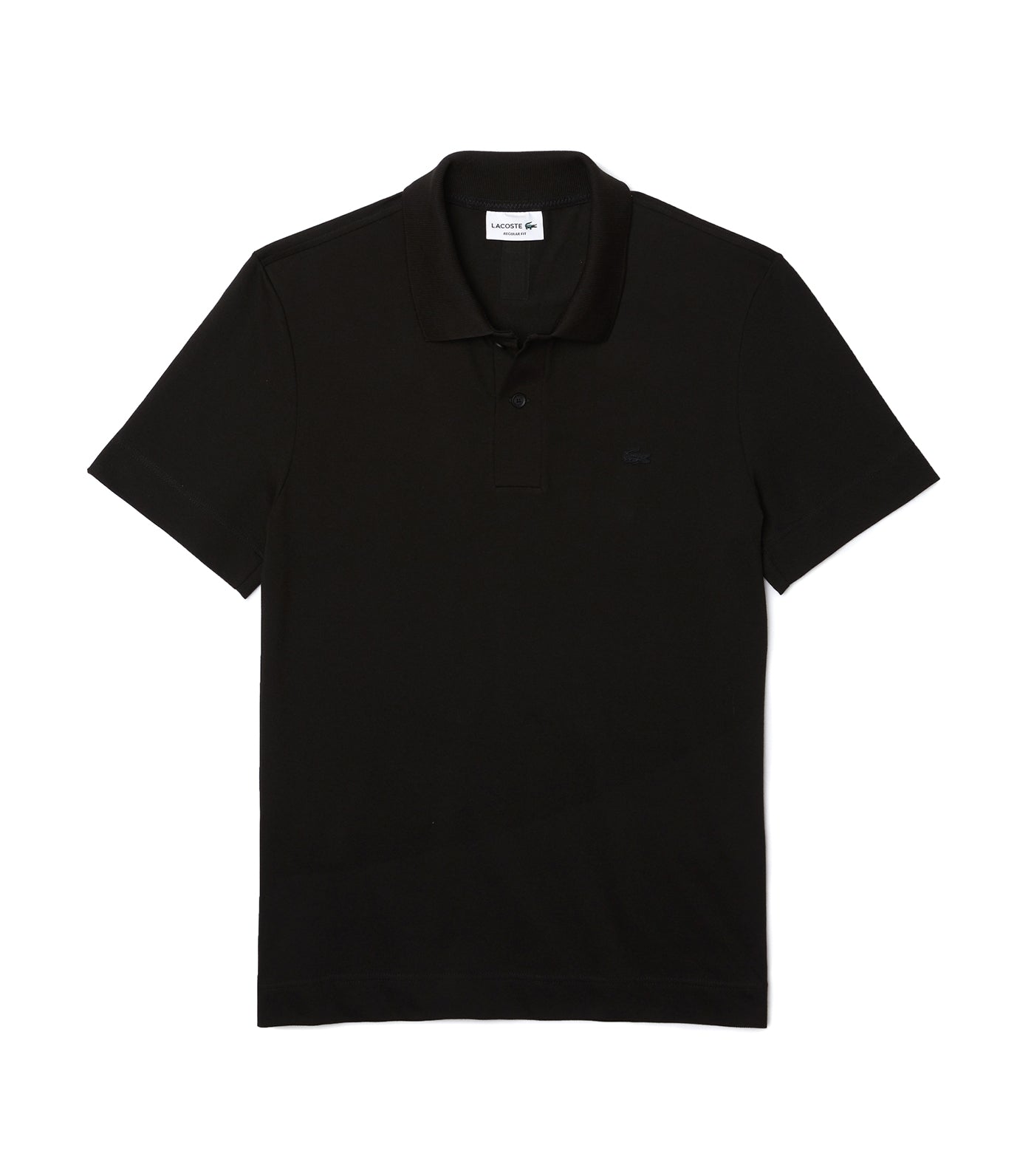 Men's Regular Fit Breathable Cotton Piqué Polo Black