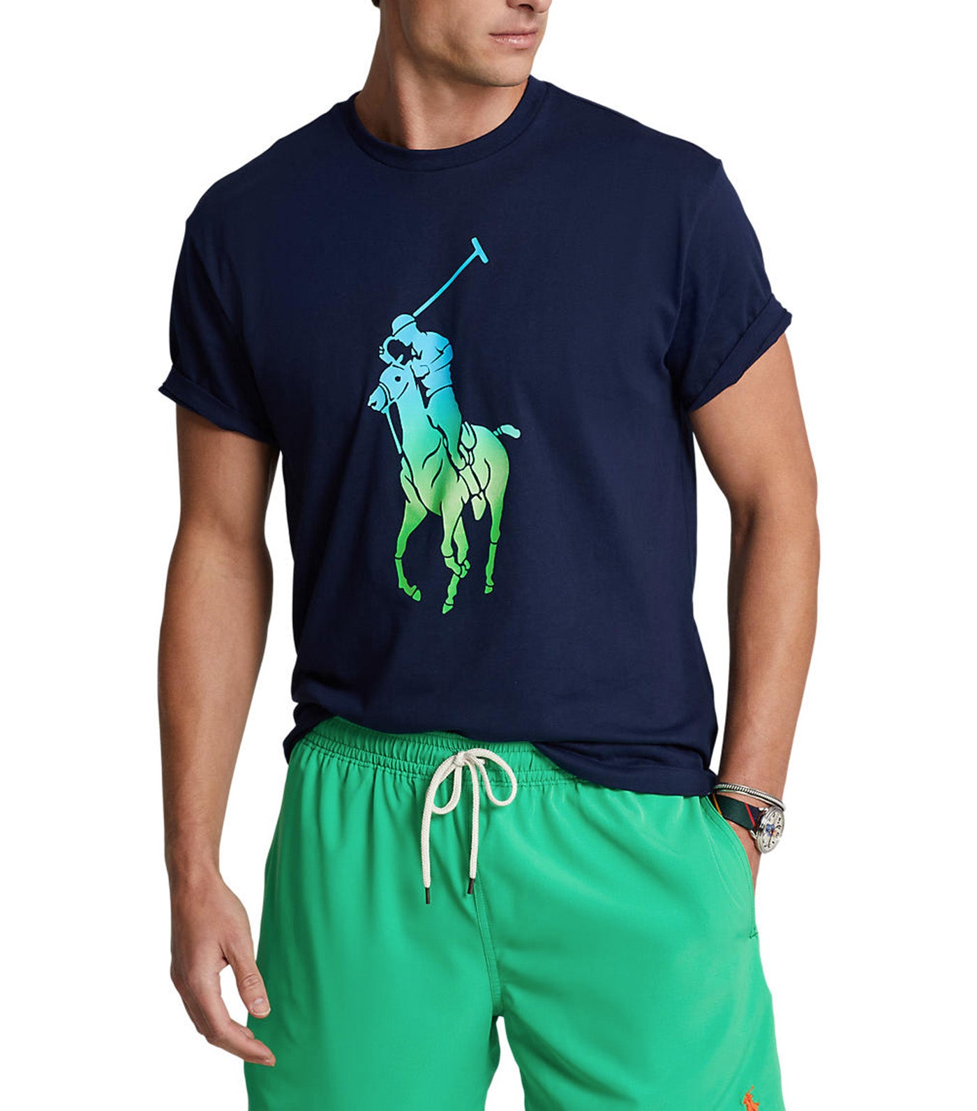 Men’s Classic Fit Big Pony Jersey T-Shirt Navy