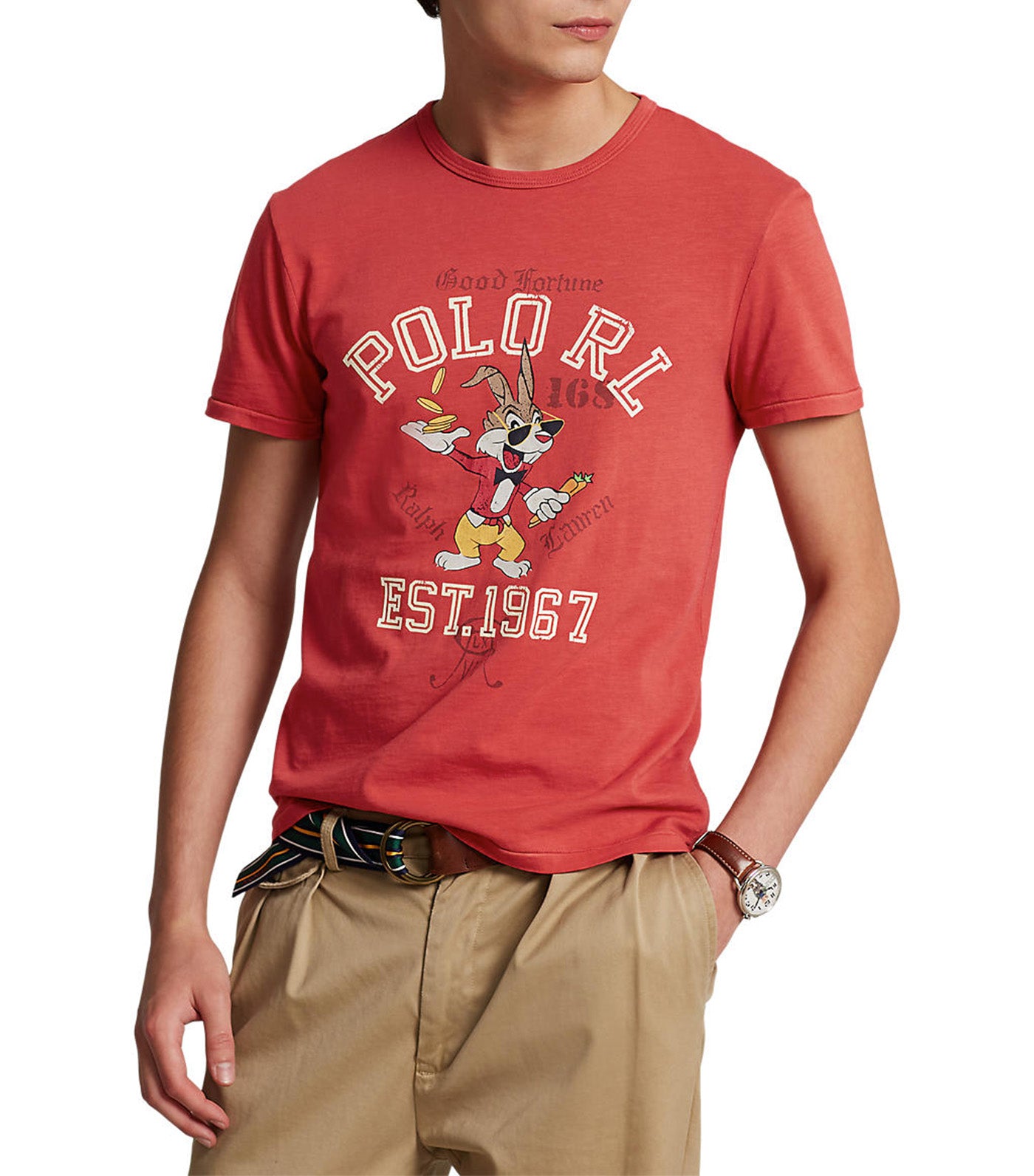 ★★POLO RALPH LAUREN★★ Custom Slim Crew Neck T-Shirt Red Mens Polo Ralph Lauren Crew Neck Custom Slim Fit S/S T-Shirt