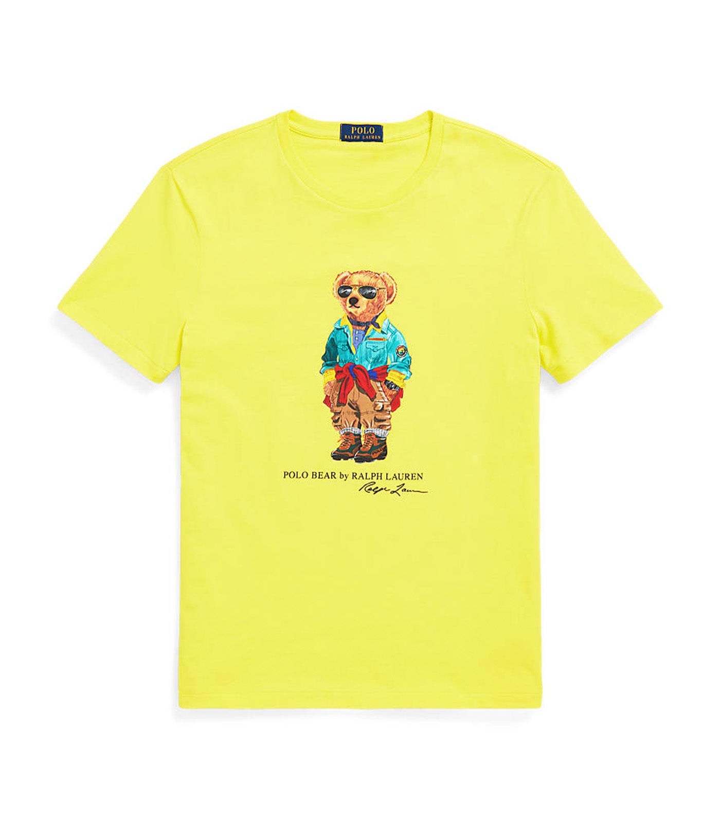Men’s Custom Slim Fit Polo Bear Jersey T-Shirt Yellow