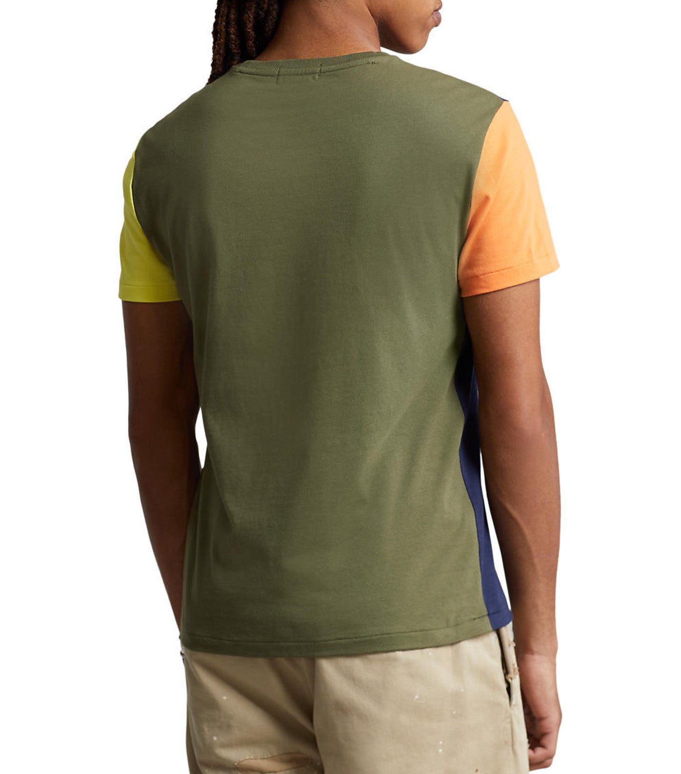 Men’s Custom Slim Fit Polo Bear T-Shirt Navy Multi