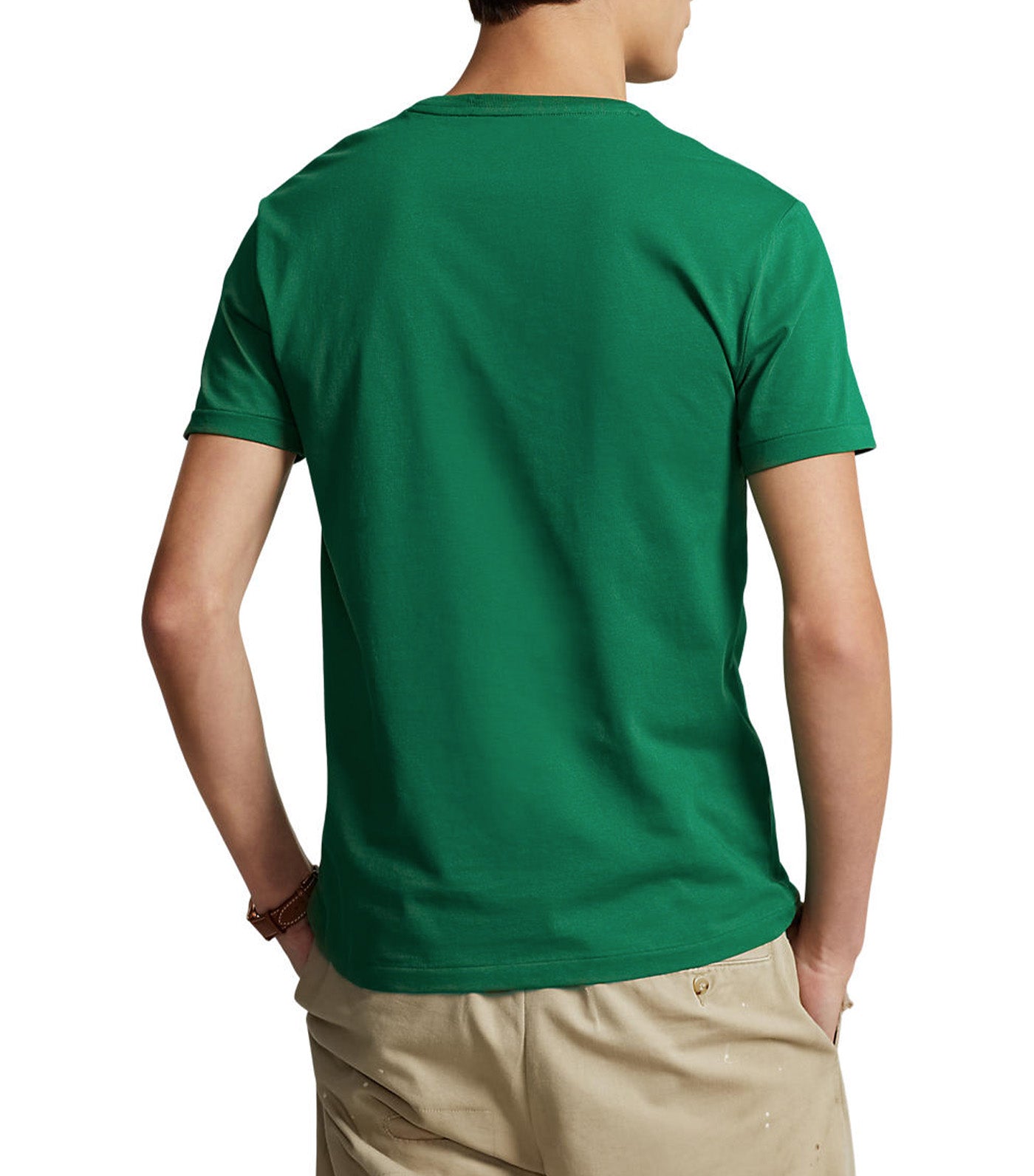 Men’s Custom Slim Fit Jersey Crewneck T-Shirt Primary Green