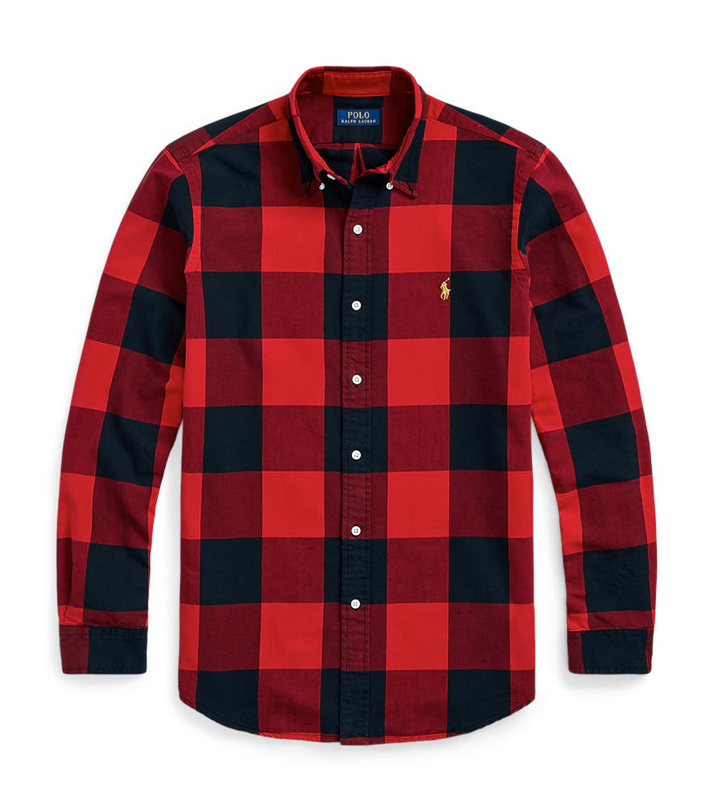 Men’s Classic Fit Oxford Shirt Red/Black