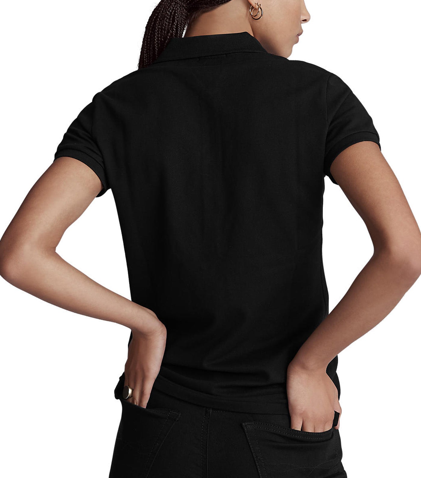 Women's Slim Fit Stretch Julie Polo Shirt Black