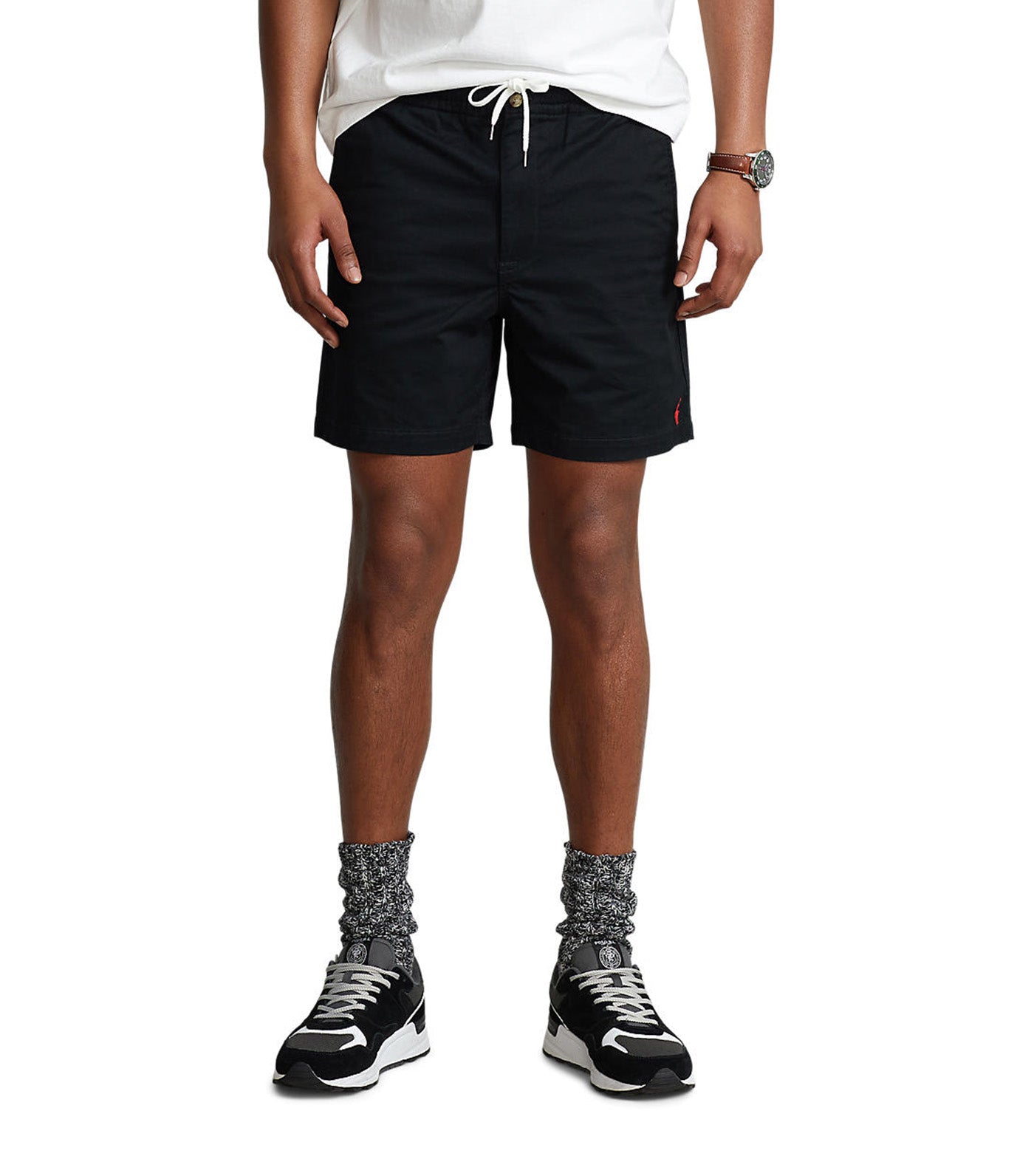 Men's 6-Inch Polo Prepster Stretch Chino Shorts Black