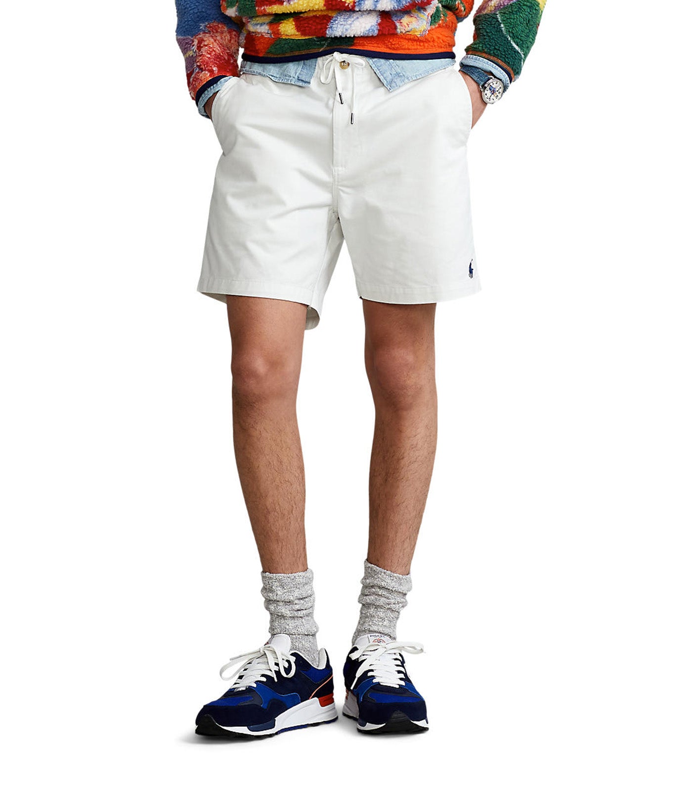 Men's 6-Inch Polo Prepster Stretch Chino Shorts White