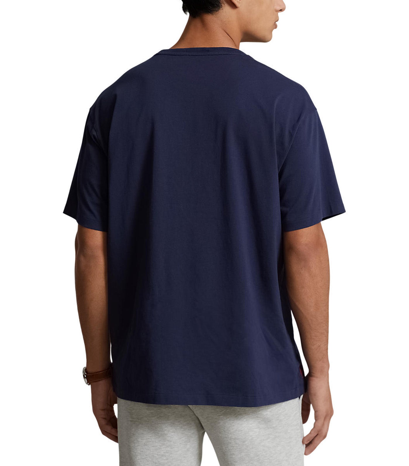 Men's Big Fit Logo Jersey T-Shirt Cruise Navy