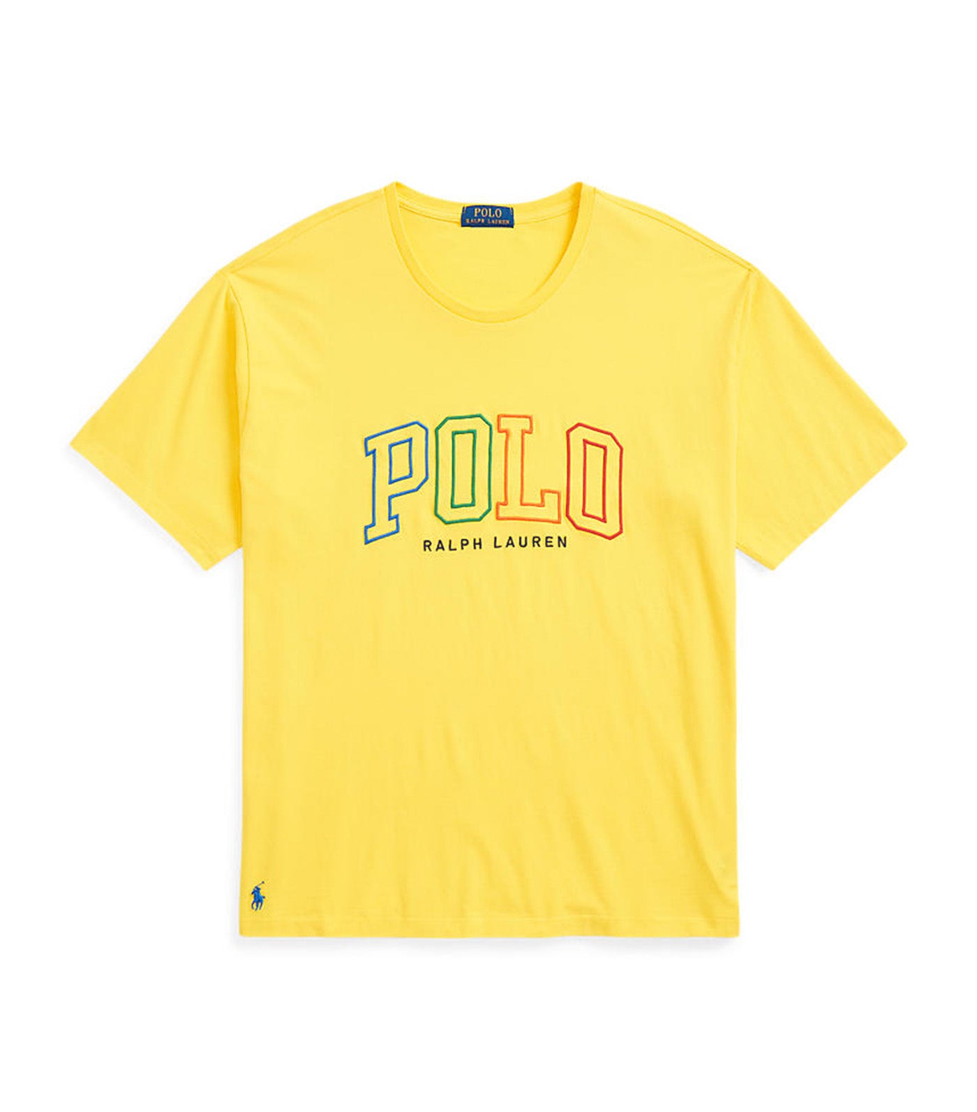 Polo Ralph Lauren Men's Big Fit Logo Jersey T-Shirt Lemon Crush