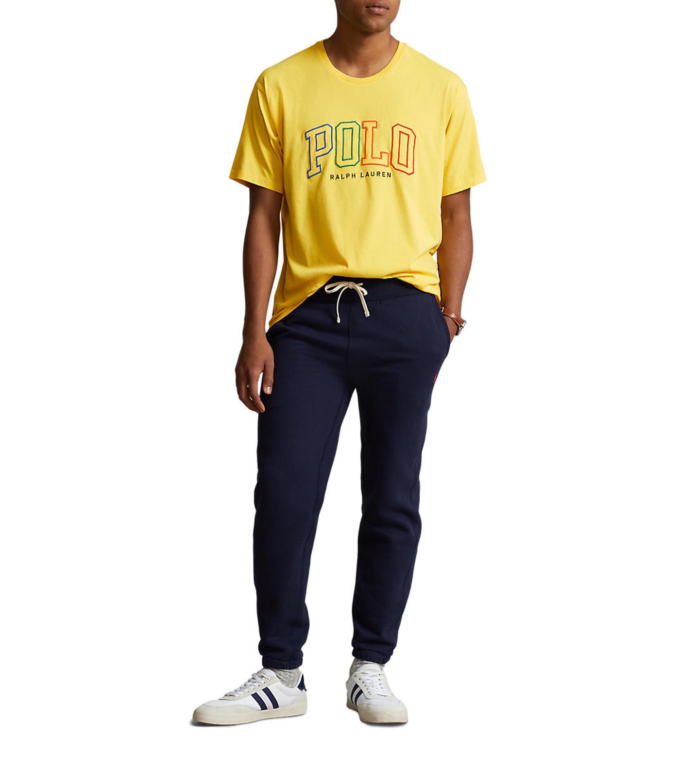 Men's Big Fit Logo Jersey T-Shirt Lemon Crush
