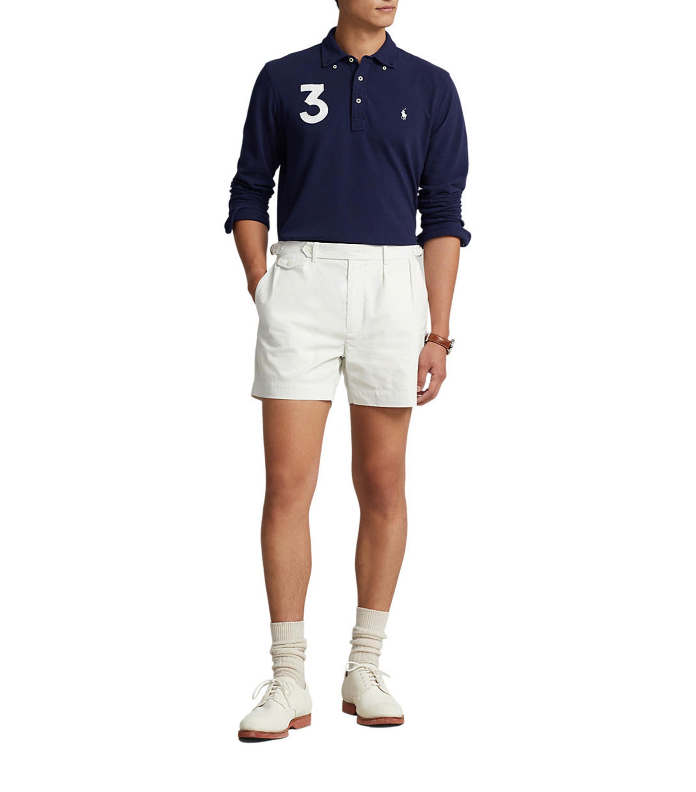 Men's Classic Fit Mesh Polo Shirt Newport Navy