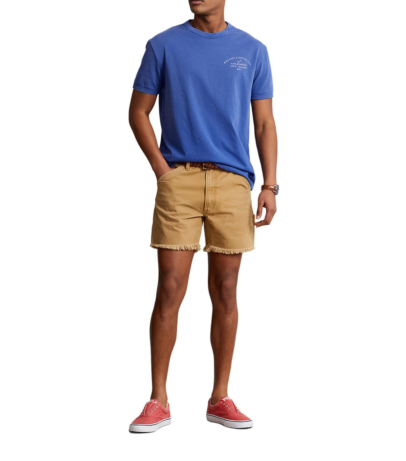 Men's Classic Fit Reversible Jersey T-Shirt Nevis/Royal Blue