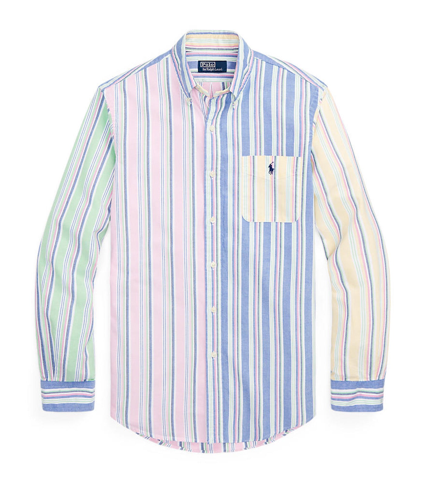 Men's Classic Fit Striped Oxford Fun Shirt Fancy Stripe Multi