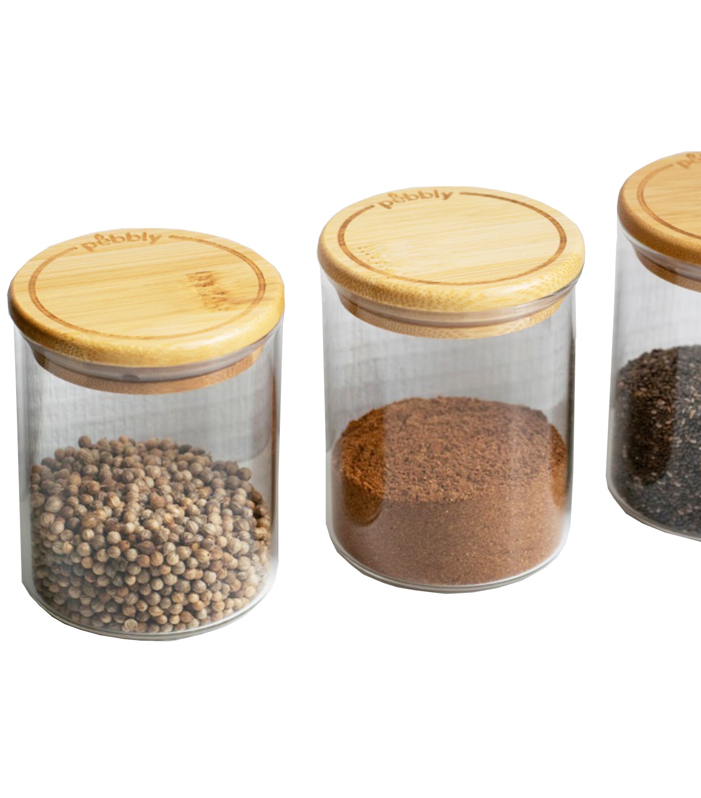 Pebbly Spice Boxes - Set of 3