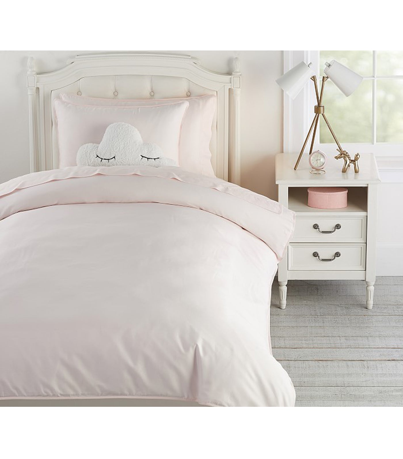 Pottery barn pink duvet cover best sale