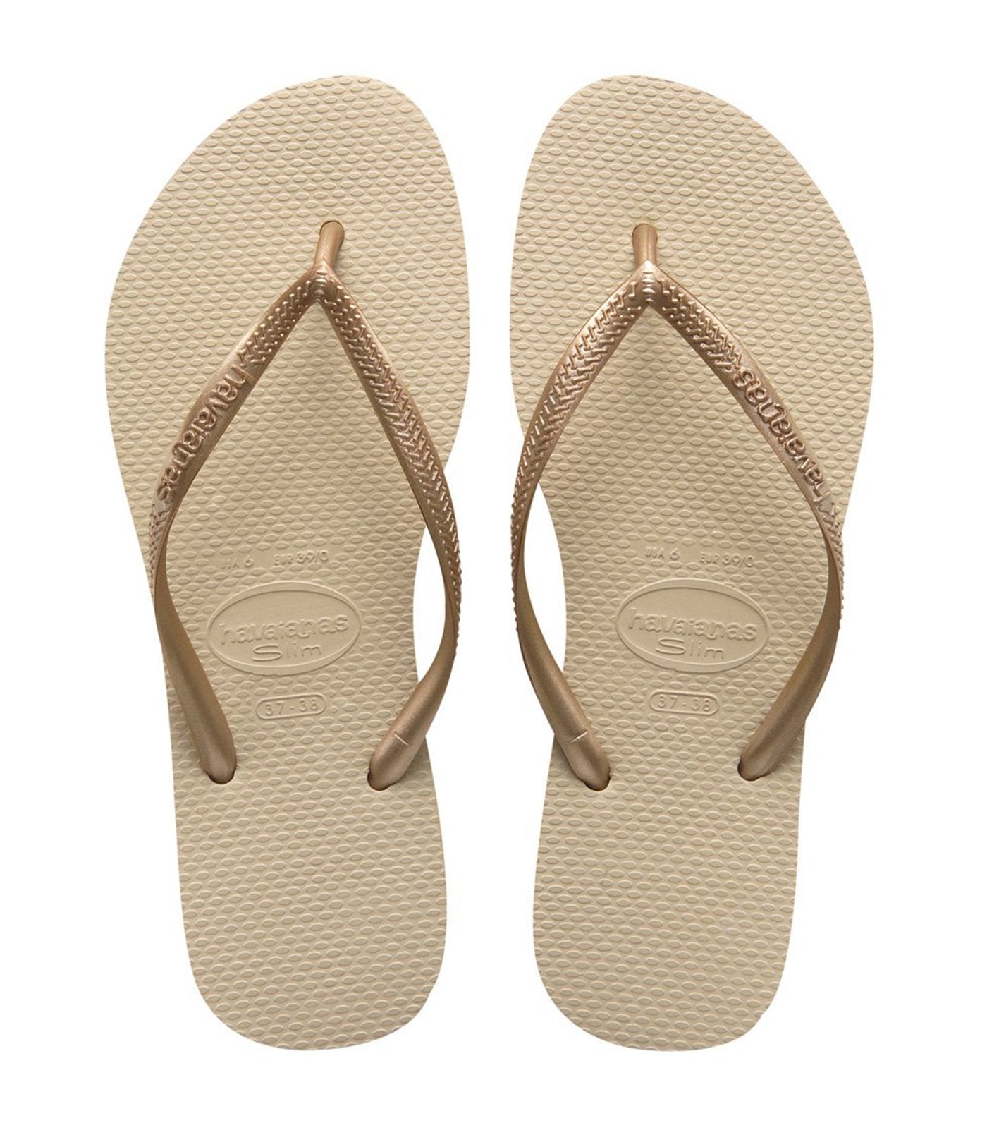 Havaianas Women s Slim Flip Flops Light Gold Rustan s