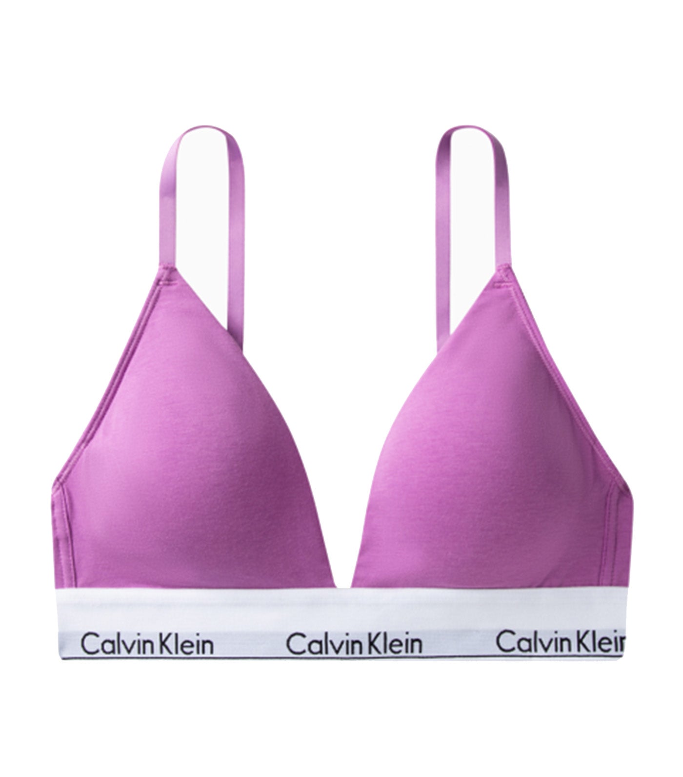 Calvin Klein Women's Reconsidered Comfort Unlined Triangle Bralette,  AMBIANT Lavendar, X-Small at  Women's Clothing store