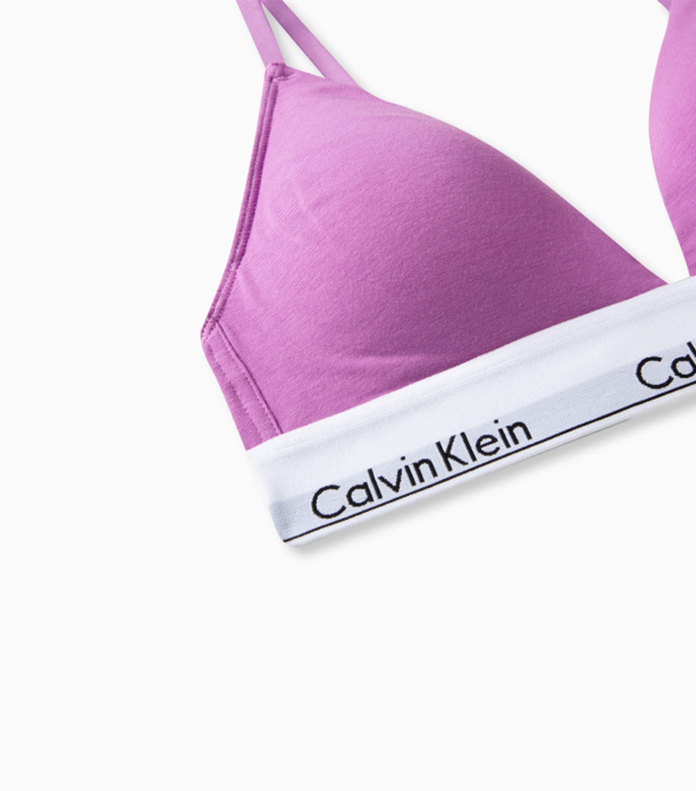 Calvin Klein Modern Cotton Lightly Lined Triangle Bra Violet