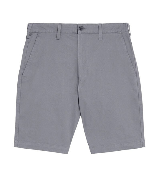 Cotton Rich Stretch Chino Shorts Medium Gray