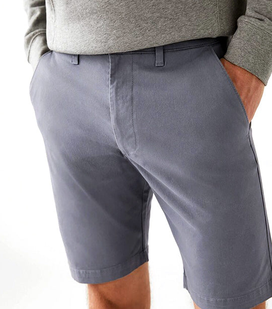 Cotton Rich Stretch Chino Shorts Medium Gray