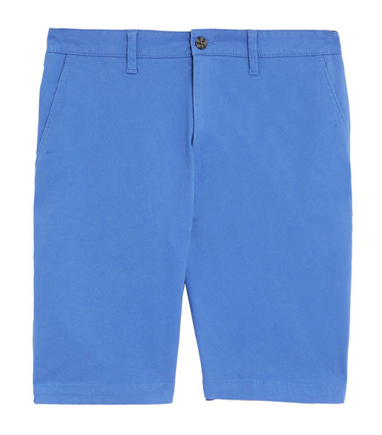 Cotton Rich Stretch Chino Shorts Bright Blue