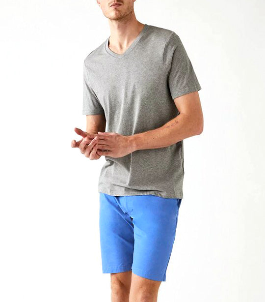 Cotton Rich Stretch Chino Shorts Bright Blue