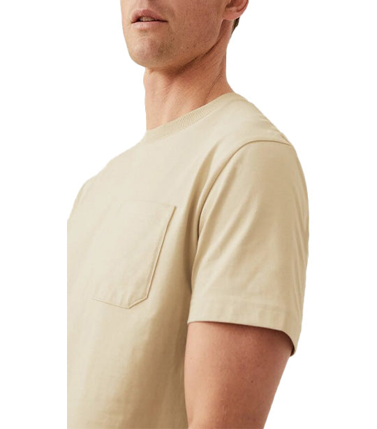Pure Cotton Heavyweight T-Shirt Beige