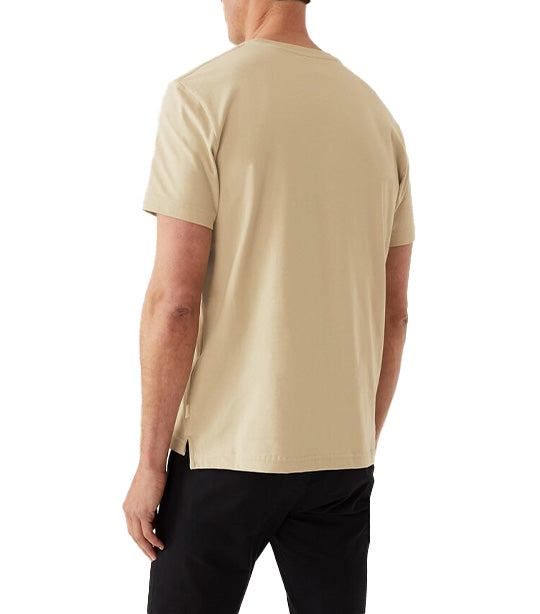 Pure Cotton Heavyweight T-Shirt Beige
