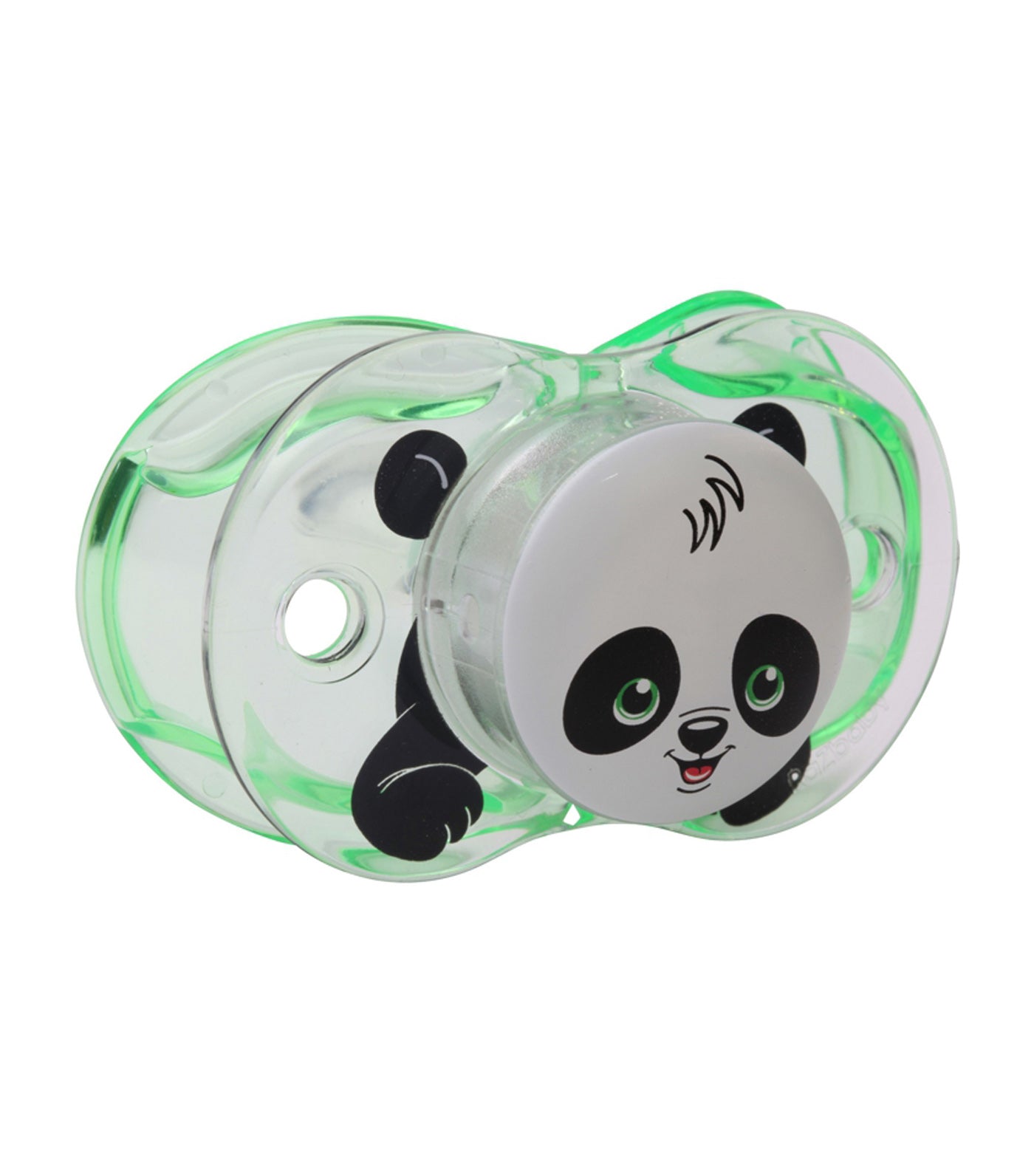 raz baby panky panda pacifier green
