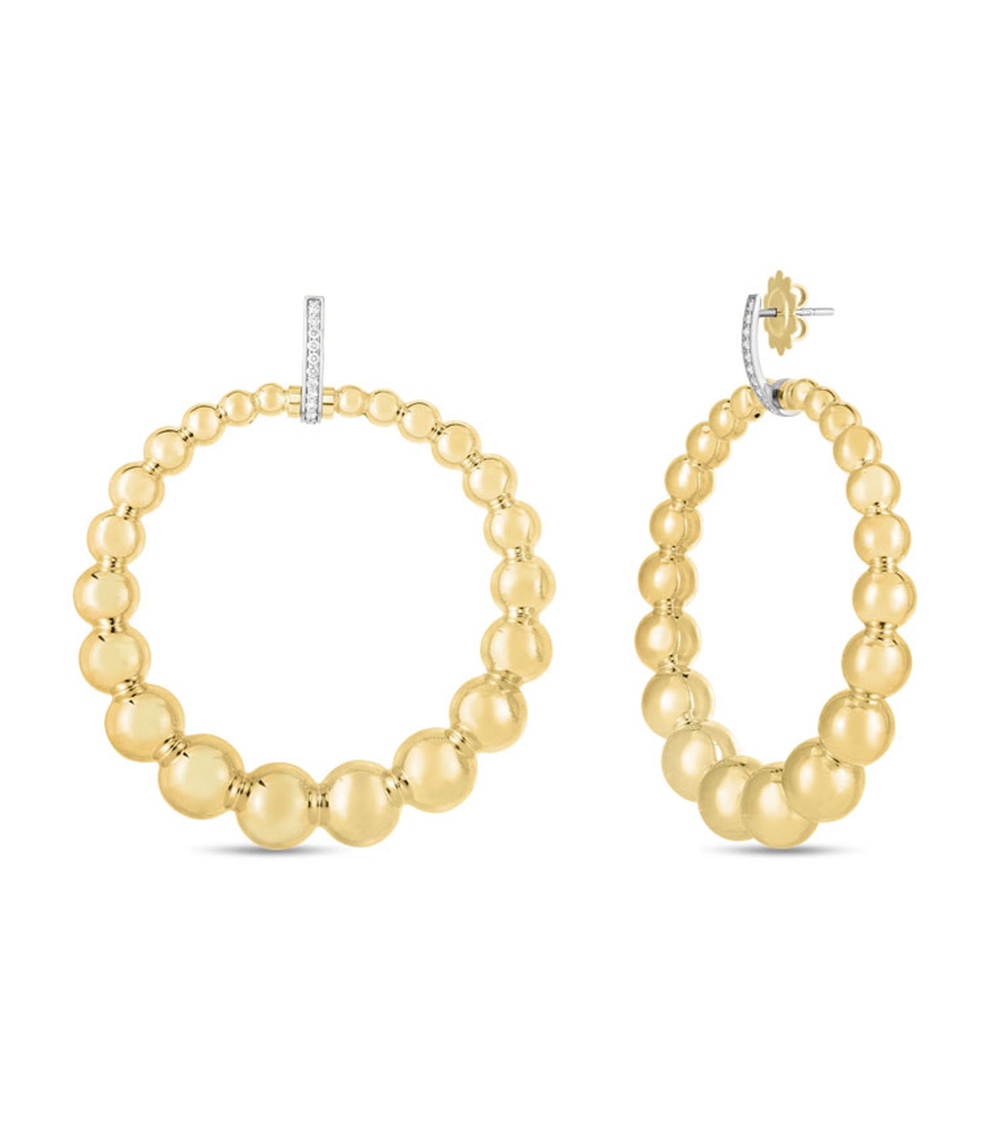 Chic & Shine 18k Yellow Gold Earrings with Diamonds 0.25ct