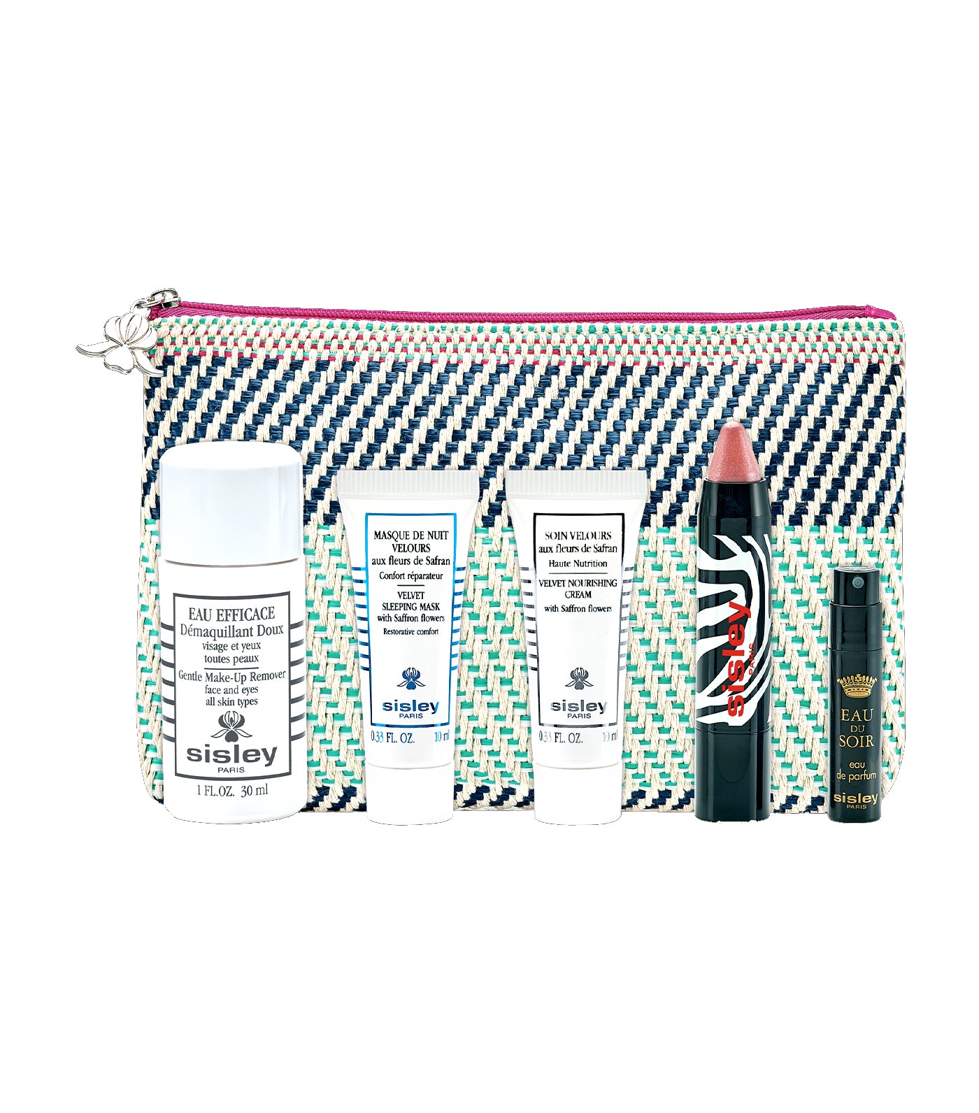sisley コスメセット Sisley Paris Complimentary Striped Braided Cosmetic Kit Set | Rustan's