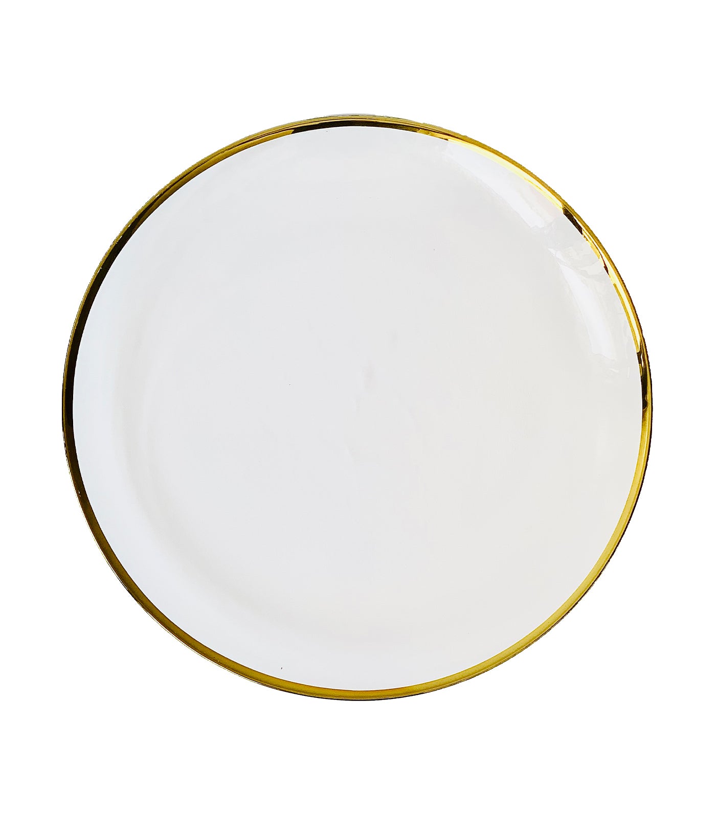 Glass Plate with Gold Rim Collection