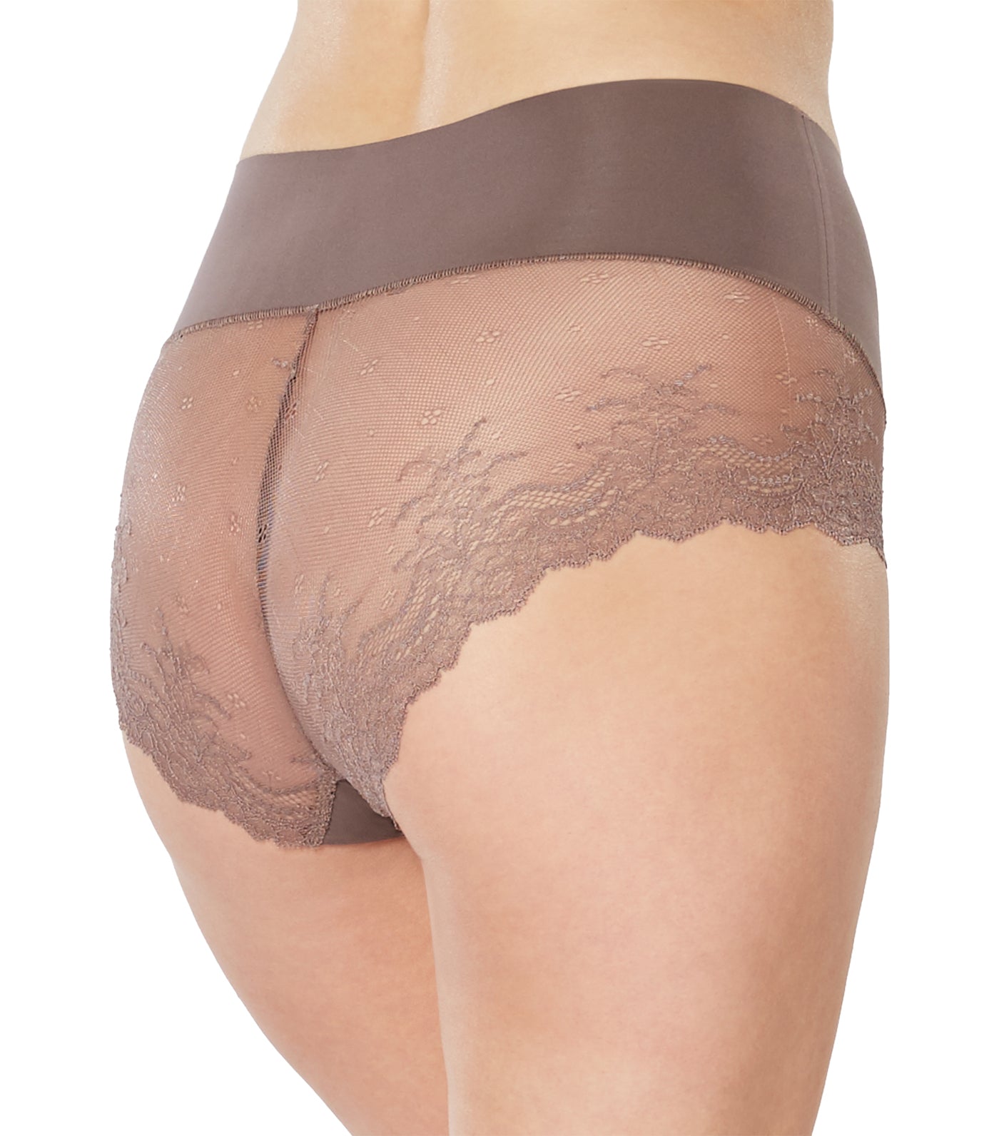 SPANX Shapewear For Women Undie-Tectable Lace Hi-Hipster Panty X-Large,  Powder
