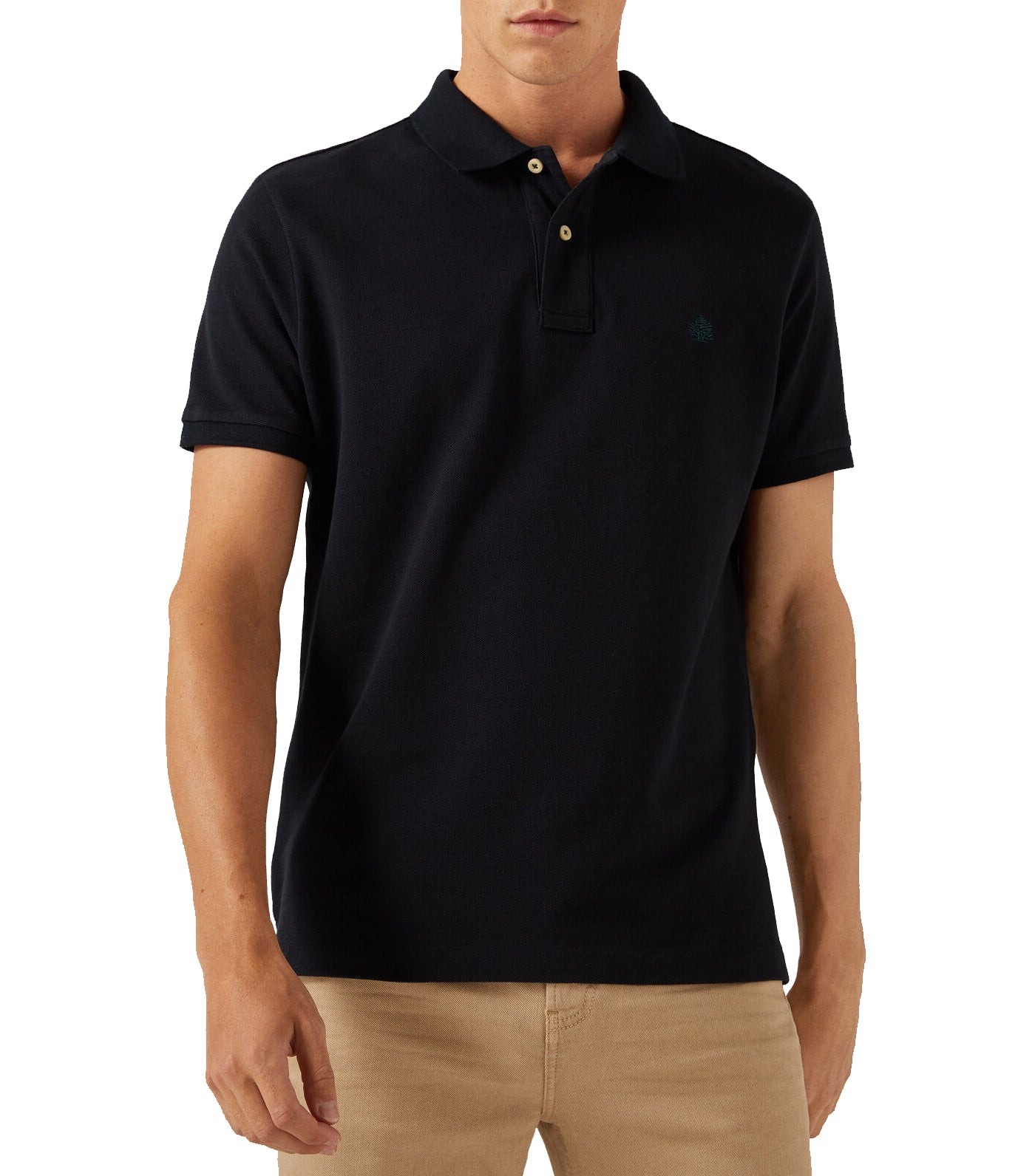 Essentials Piqué Polo Shirt Navy Blue