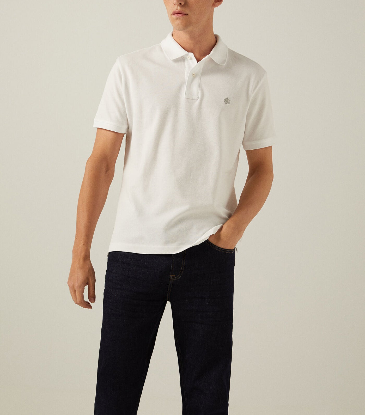 Essentials Piqué Polo Shirt White