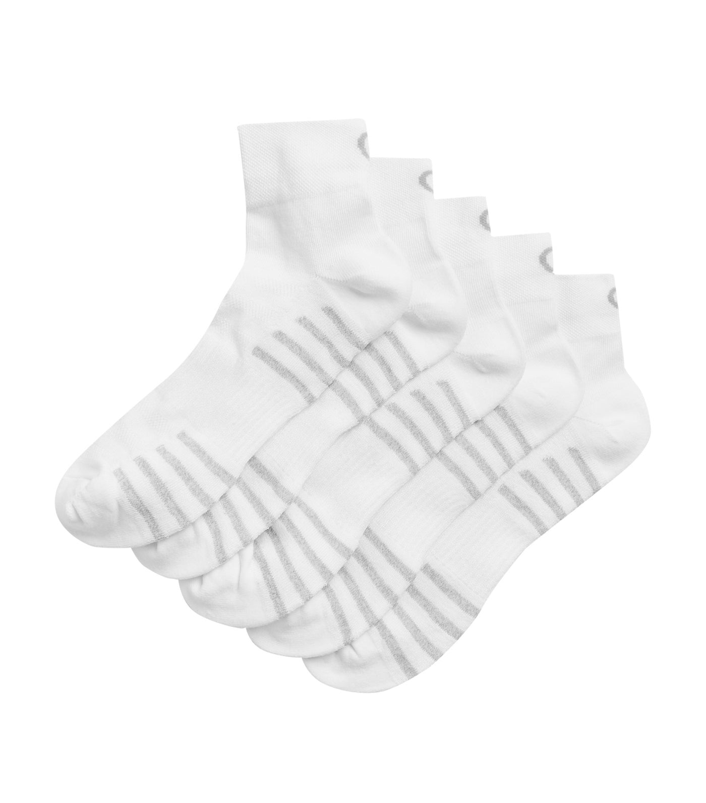 5 PACK White Trainer Socks