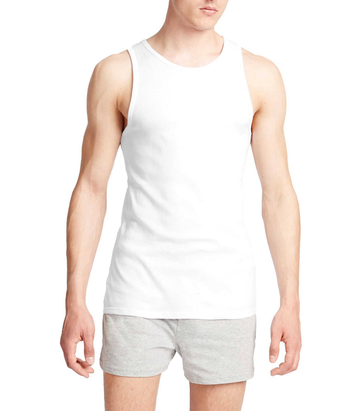 3 Pack Pure Cotton Sleeveless Vests White