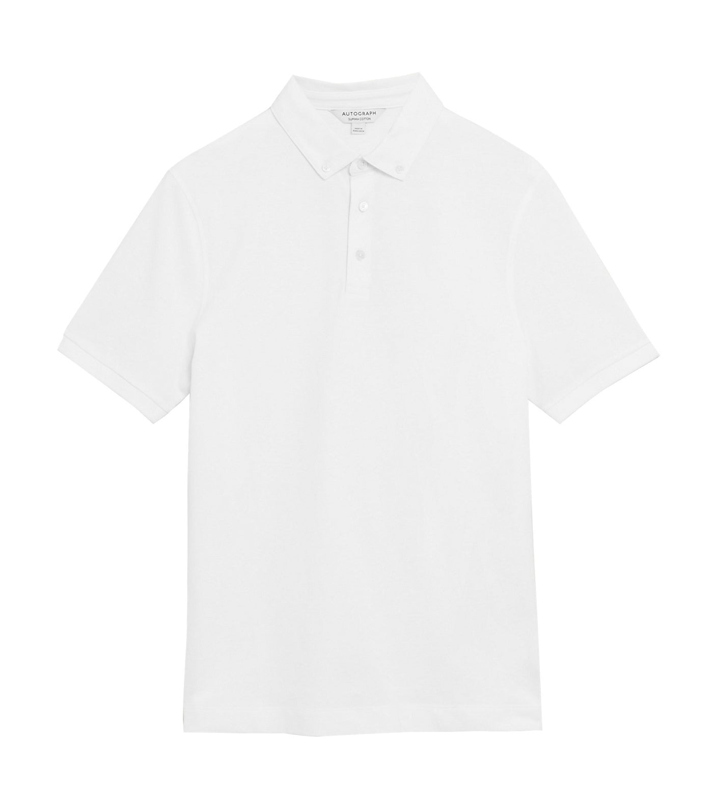 Slim Fit Premium Cotton Polo Shirt White